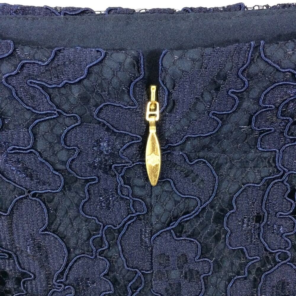 Draper James Tulip Lace Skirt NWT Navy Blue - Picture 7 of 10